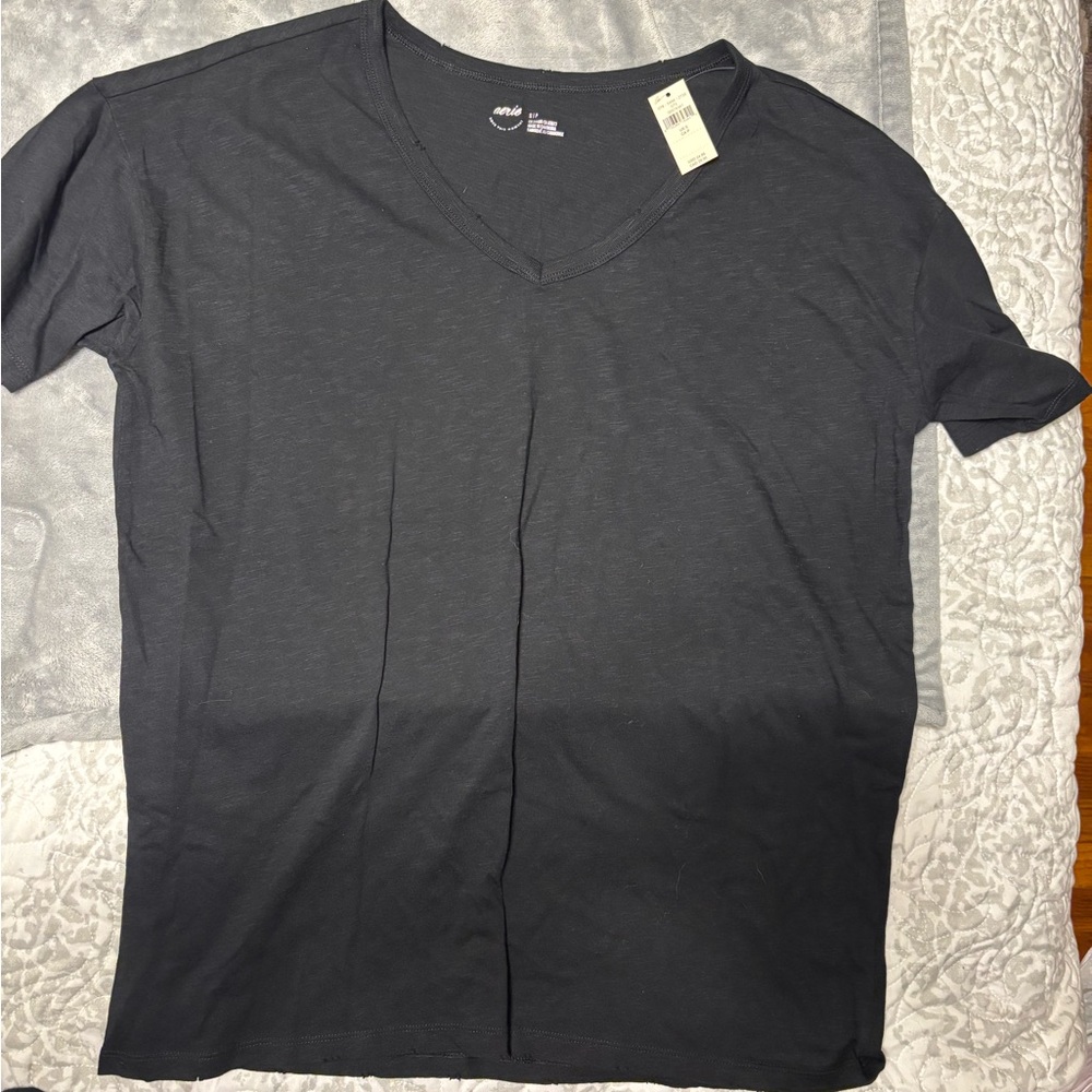 Black V-Neck T-Shirt